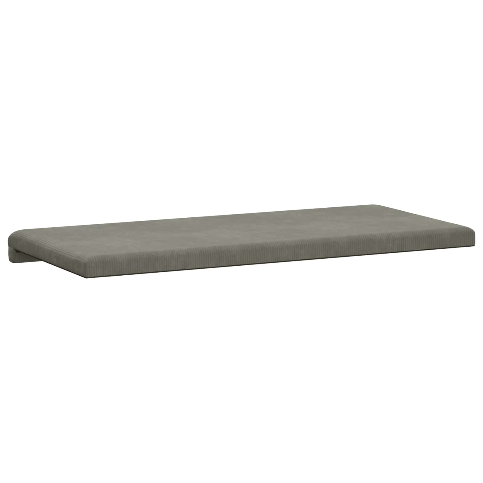 Bankkussen corduroy Lichtgrijs Diepte 35 cm