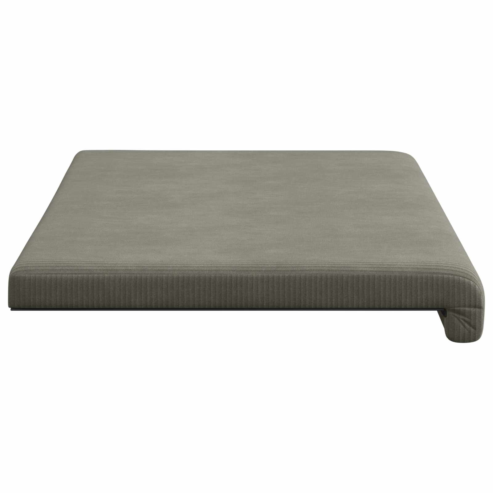 Bankkussen corduroy Lichtgrijs Diepte 35 cm