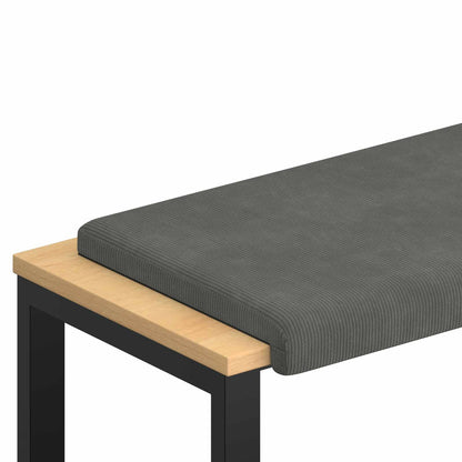 Bankkussen corduroy Donkergrijs Diepte 35 cm