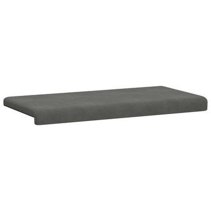 Bankkussen corduroy Donkergrijs Diepte 35 cm