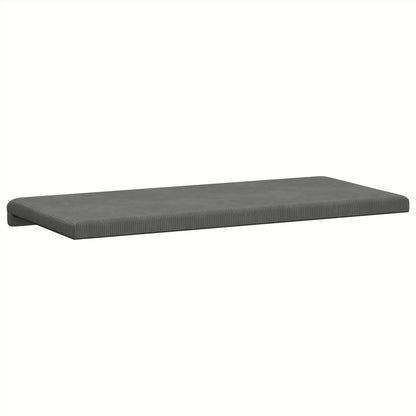 Bankkussen corduroy Donkergrijs Diepte 35 cm