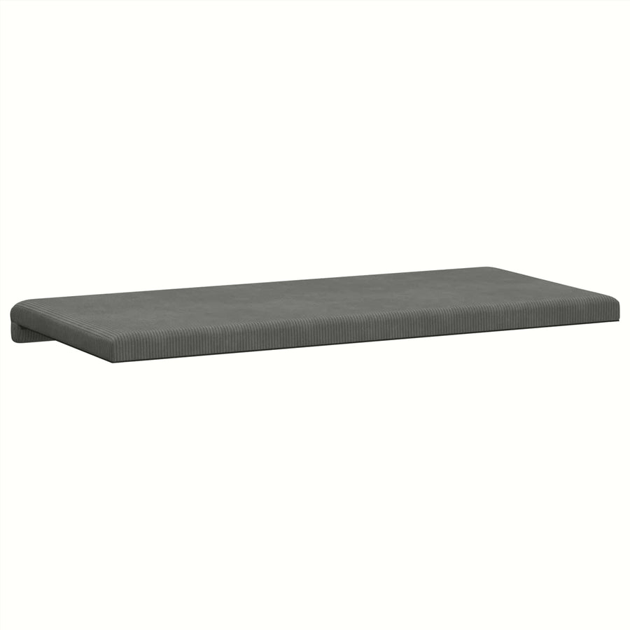 Bankkussen corduroy Donkergrijs Diepte 35 cm