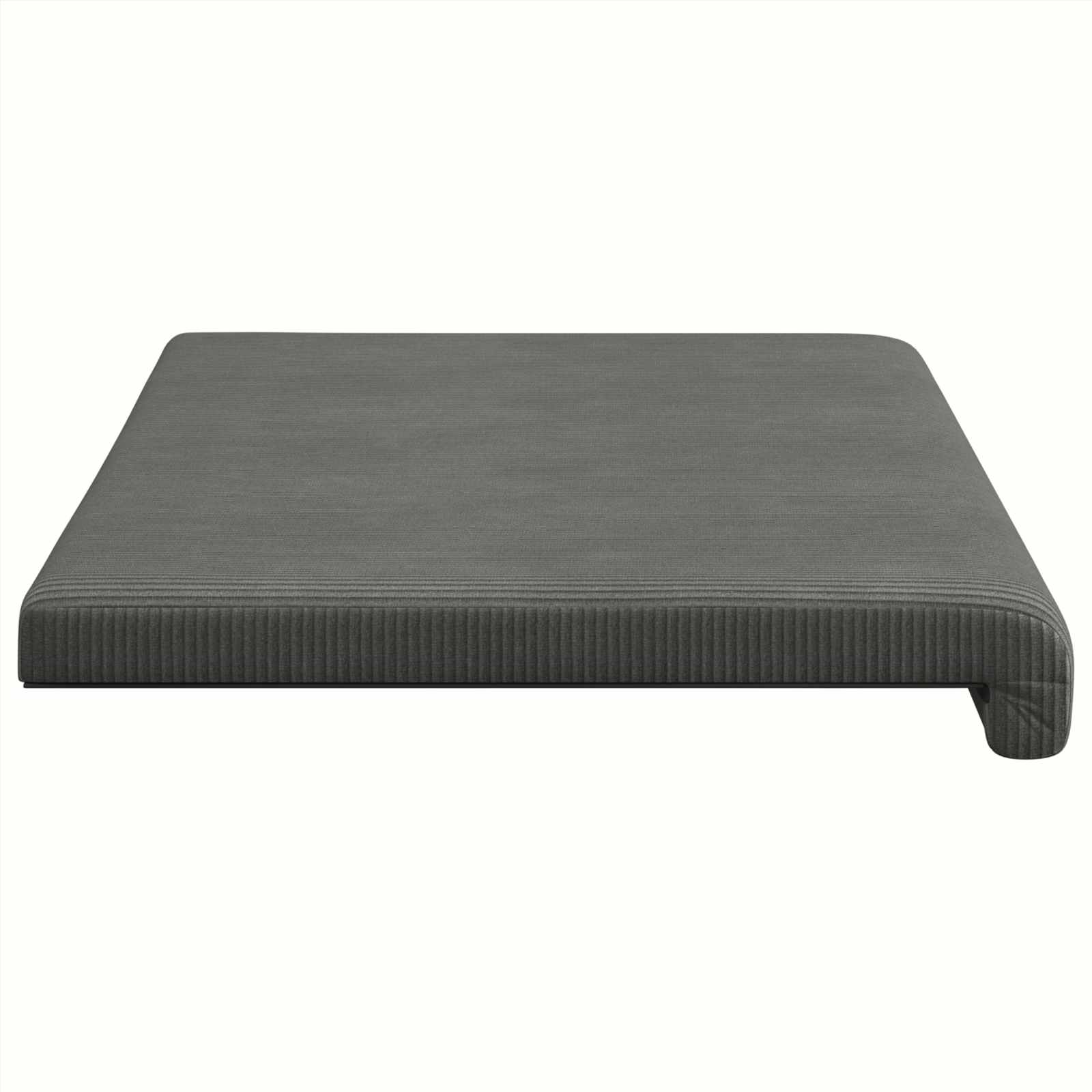 Bankkussen corduroy Donkergrijs Diepte 35 cm