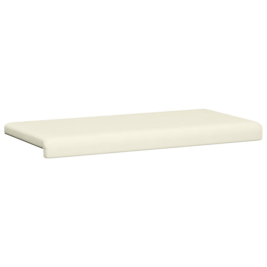 Bankkussen corduroy Crèmekleurig Diepte 35 cm