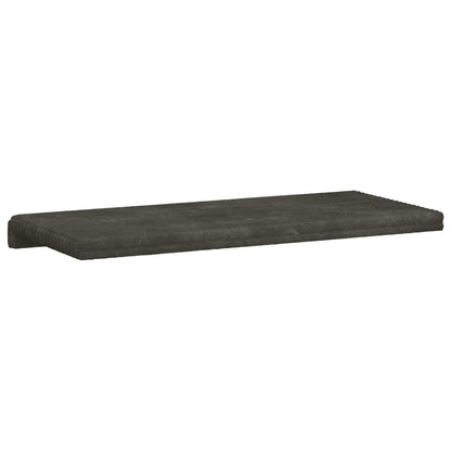 Bankkussen Pluche Corduroy Antraciet Diepte 35 cm