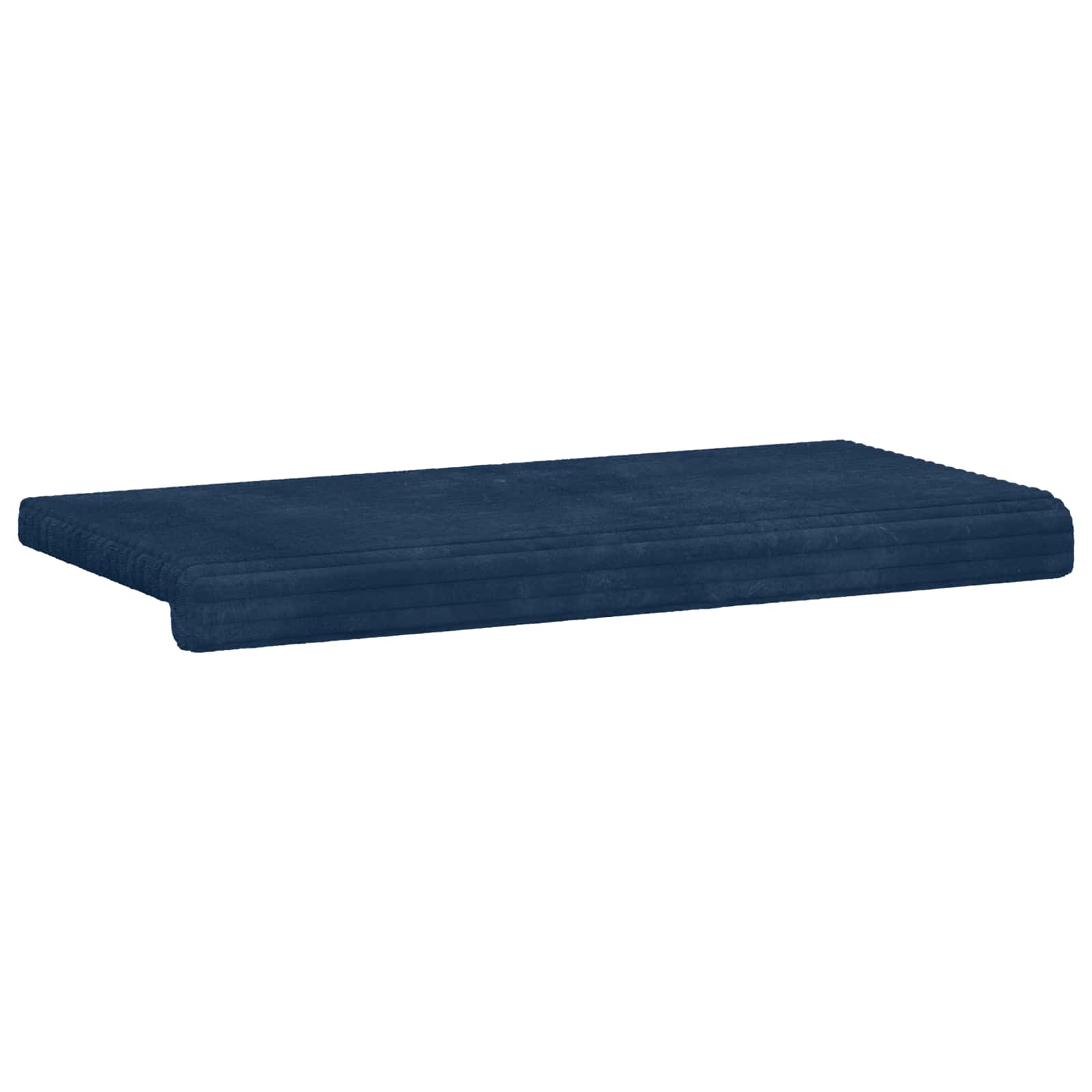 Bankkussen Pluche Corduroy Marineblauw Diepte 35 cm