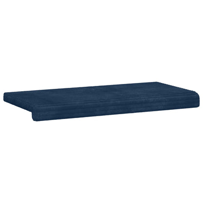 Bankkussen Pluche Corduroy Marineblauw Diepte 35 cm