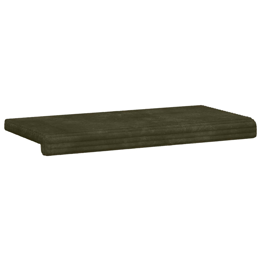 Bankkussen Pluche Corduroy Groen Diepte 35 cm
