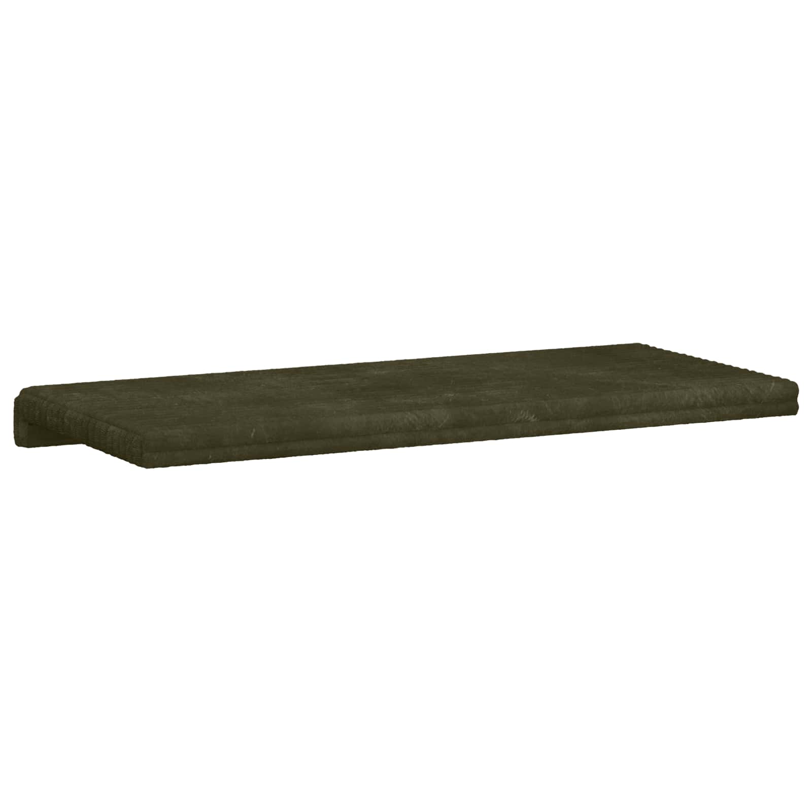 Bankkussen Pluche Corduroy Groen Diepte 35 cm