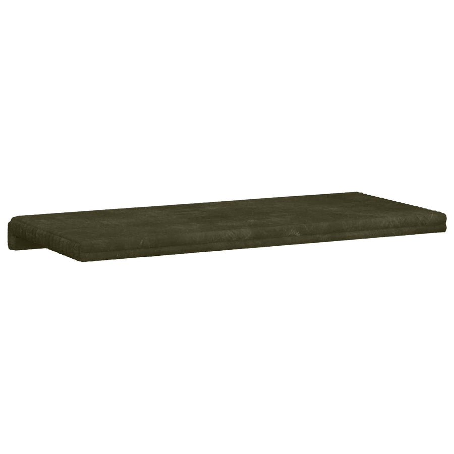 Bankkussen Pluche Corduroy Groen Diepte 35 cm