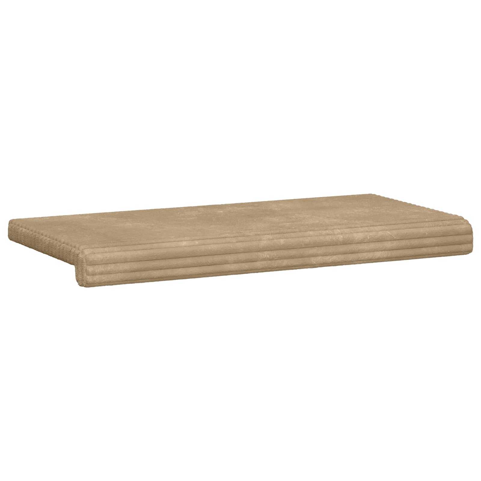Bankkussen Pluche Corduroy Taupe Diepte 35 cm