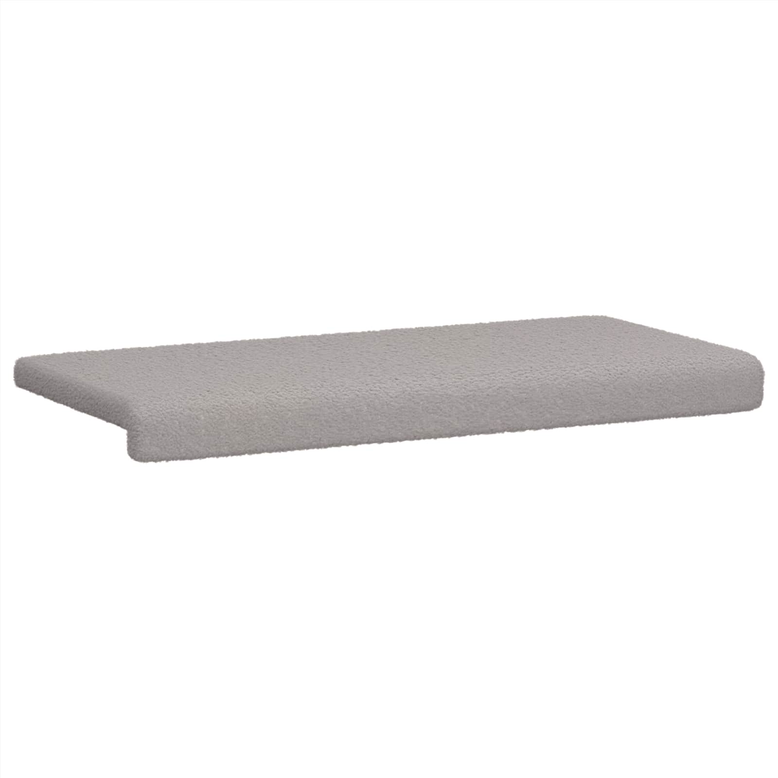 Bankkussen Sherpa Stof Lichtgrijs Diepte 35 cm