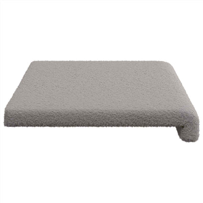 Bankkussen Sherpa Stof Lichtgrijs Diepte 35 cm