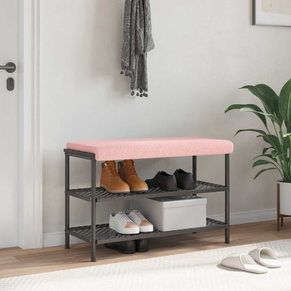 Bankkussen Sherpa Stof Roze Diepte 35 cm