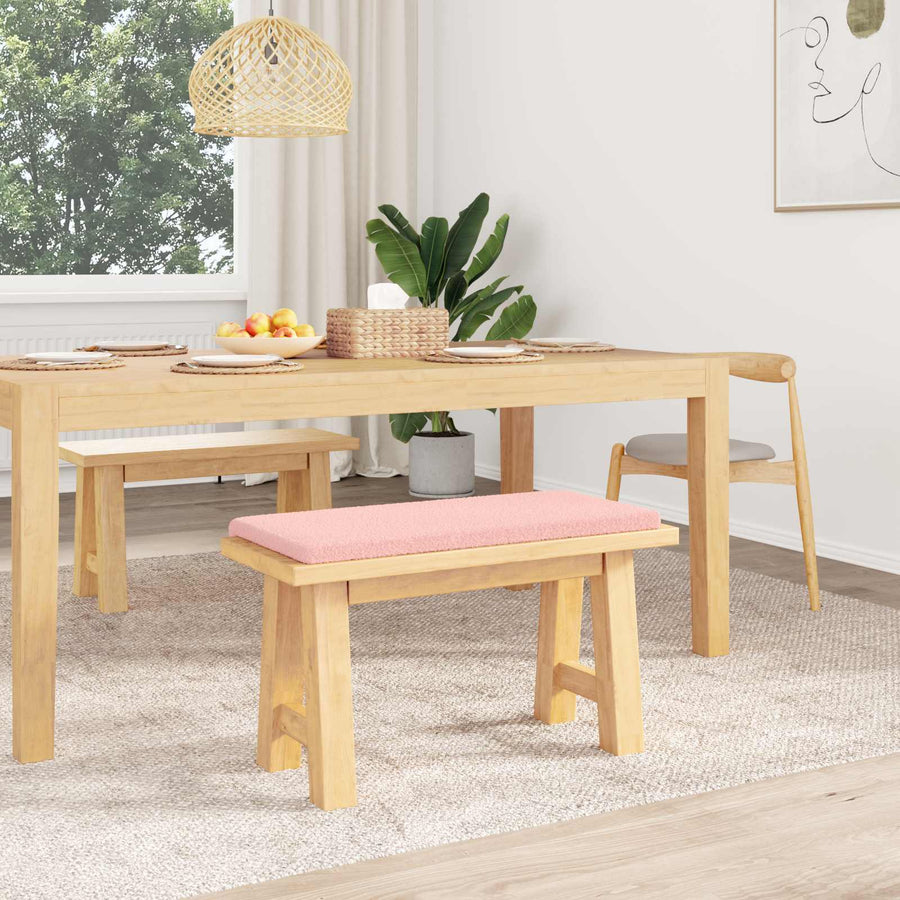 Bankkussen Sherpa Stof Roze Diepte 35 cm