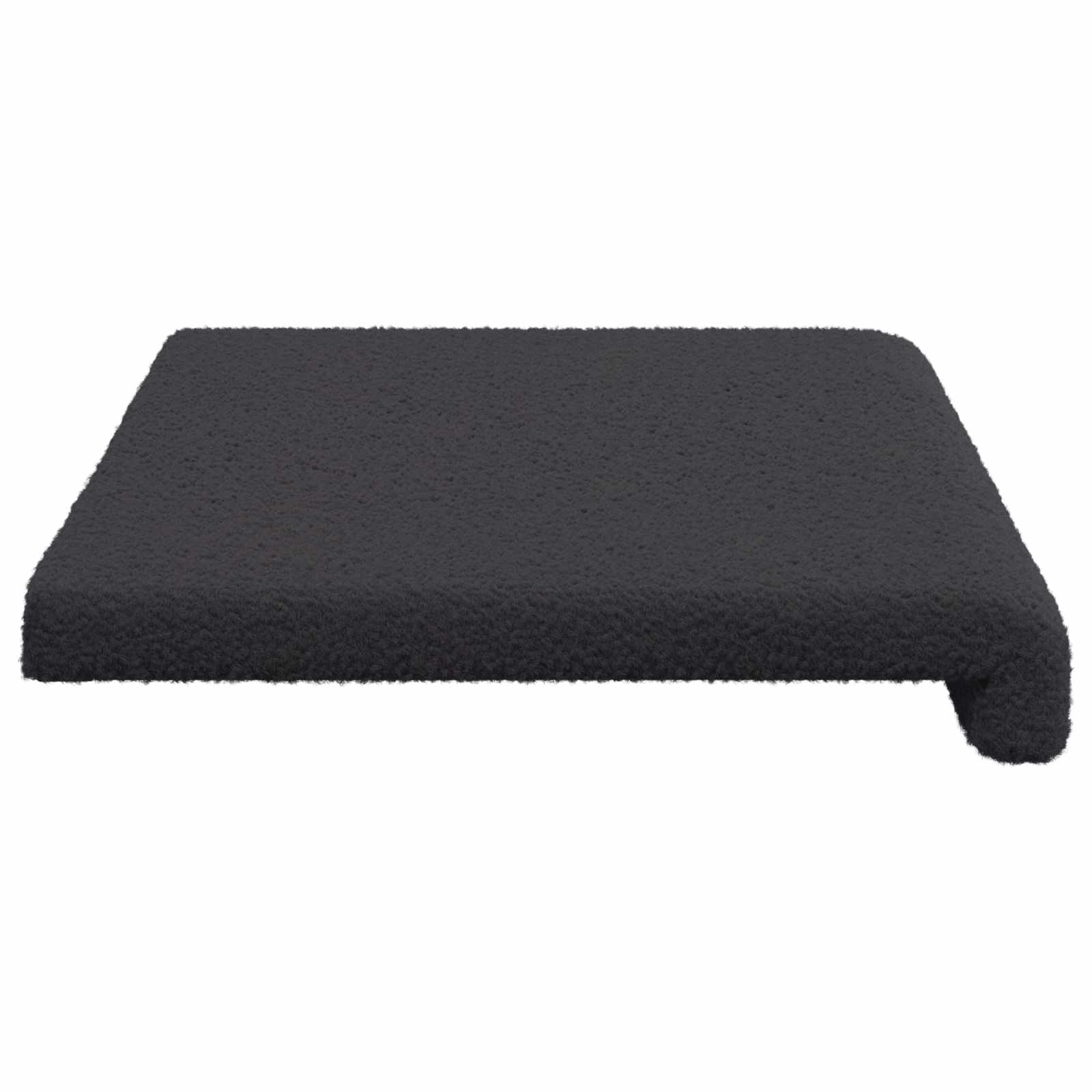 Bankkussen Sherpa Stof Donkergrijs Diepte 35 cm