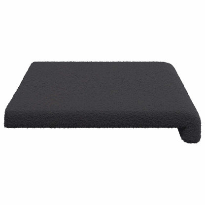 Bankkussen Sherpa Stof Donkergrijs Diepte 35 cm