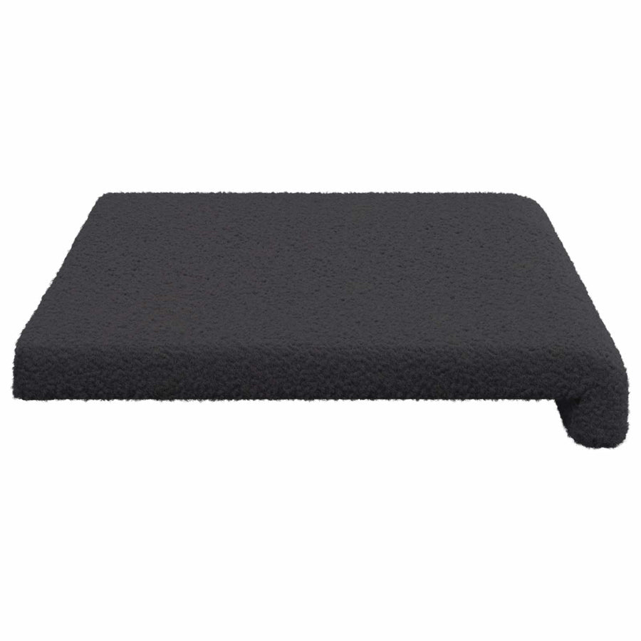 Bankkussen Sherpa Stof Donkergrijs Diepte 35 cm