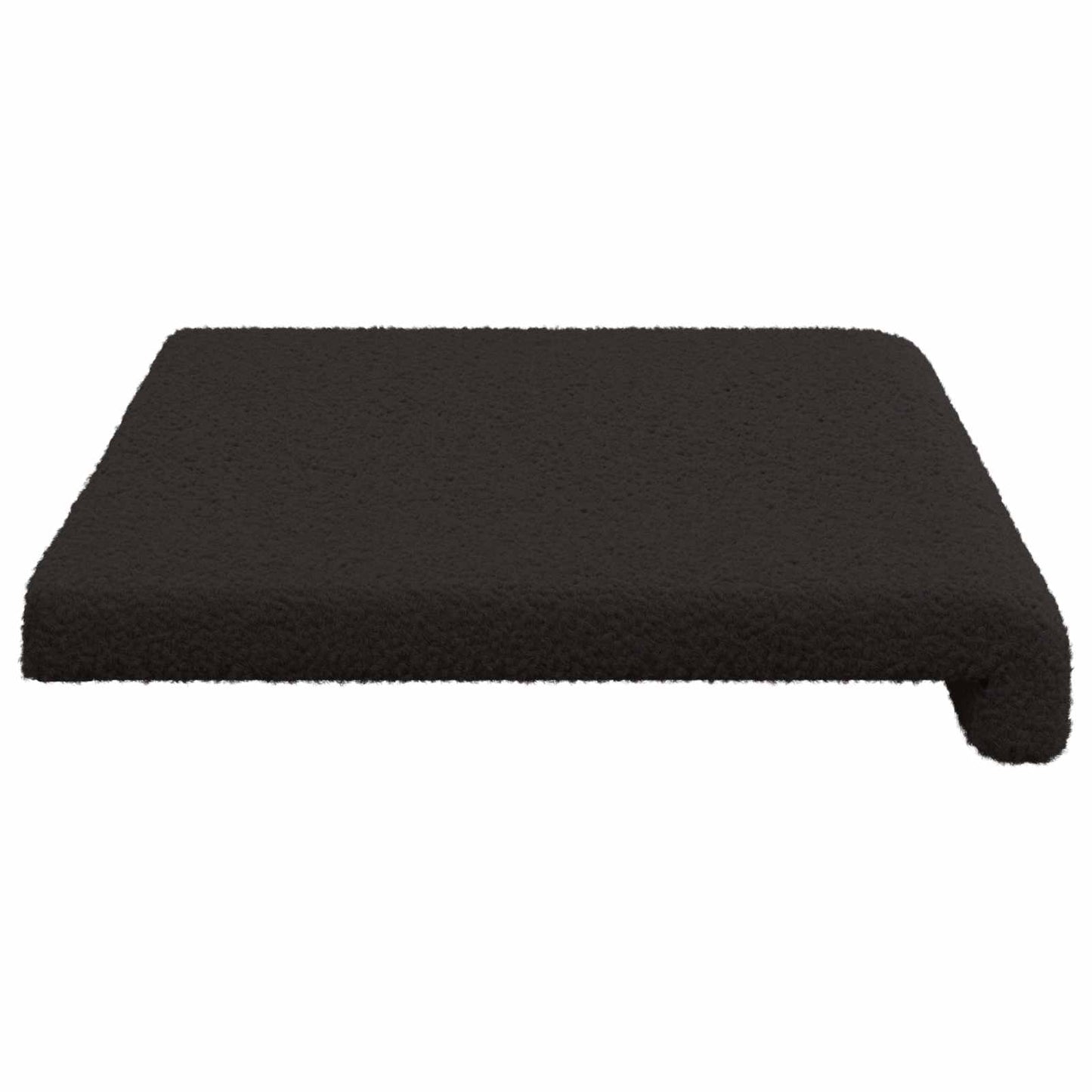 Bankkussen Sherpa Stof Zwart Diepte 35 cm