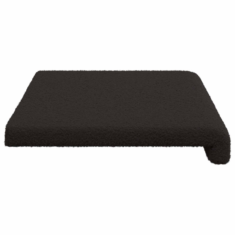 Bankkussen Sherpa Stof Zwart Diepte 35 cm