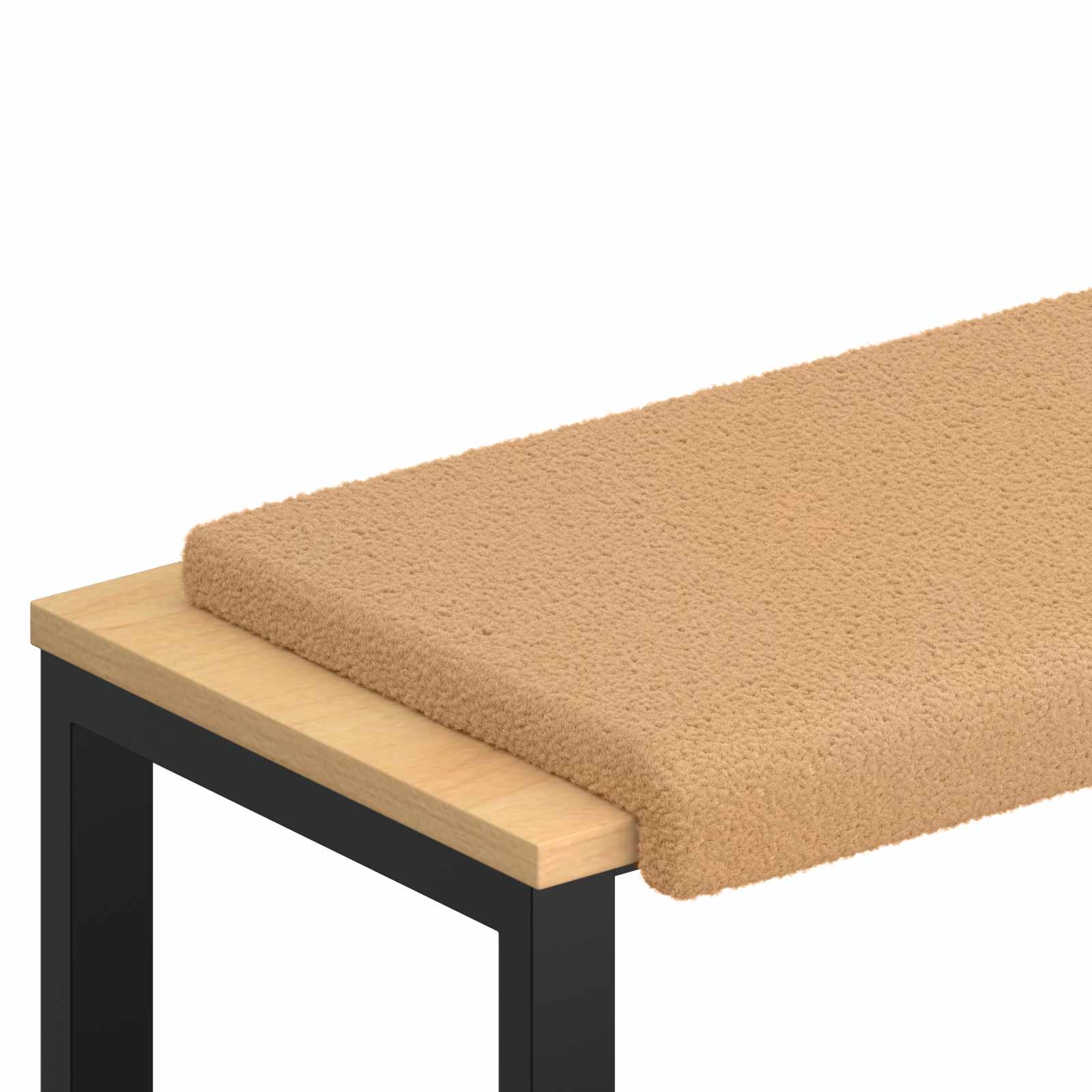 Bankkussen Sherpa Stof Beige Diepte 35 cm