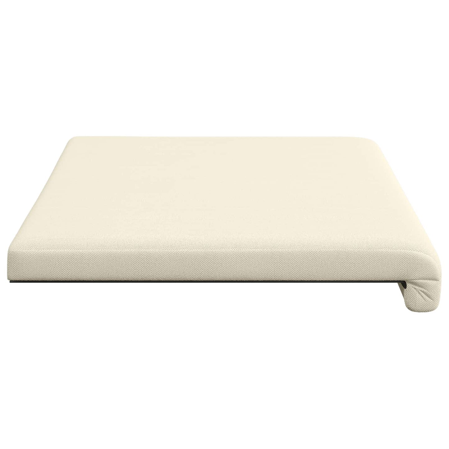 Bankkussen Textured Velvet Crèmekleurig Diepte 35 cm