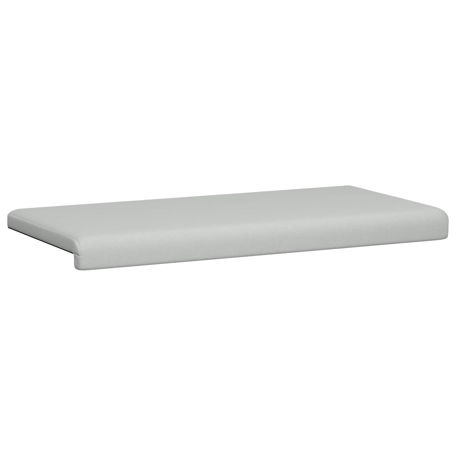Bankkussen Textured Velvet Lichtgrijs Diepte 35 cm