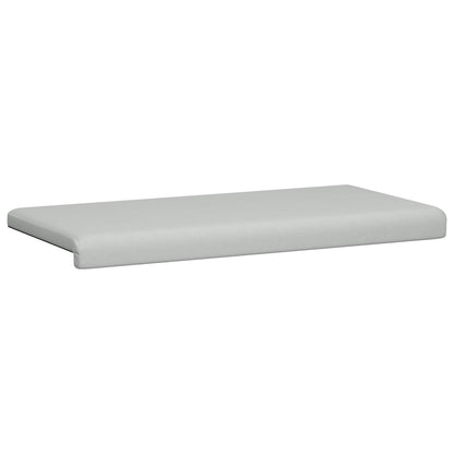 Bankkussen Textured Velvet Lichtgrijs Diepte 35 cm