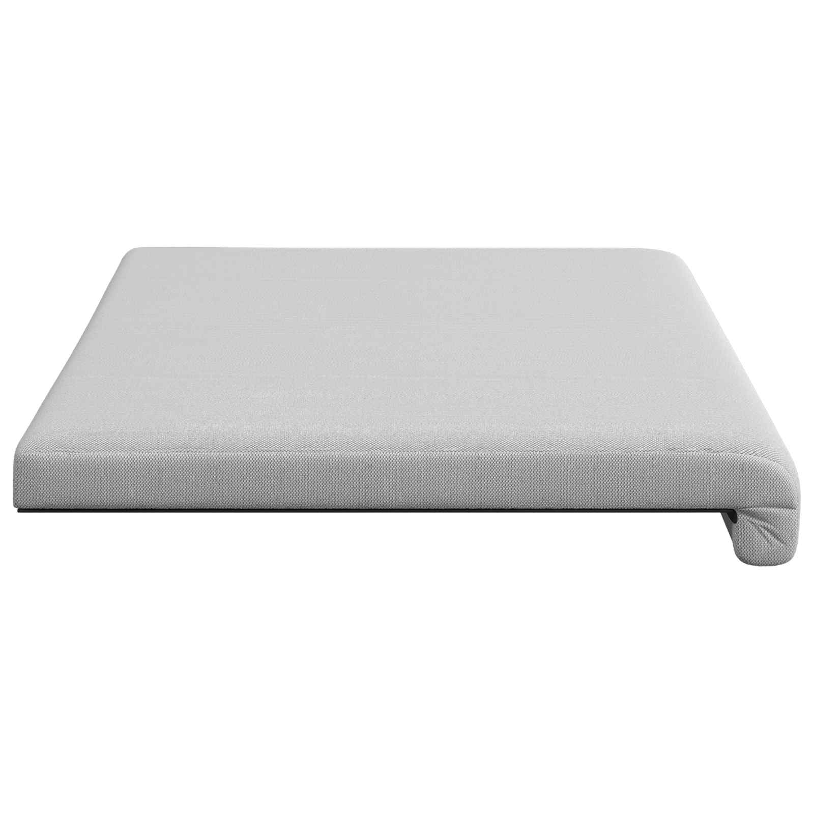 Bankkussen Textured Velvet Lichtgrijs Diepte 35 cm