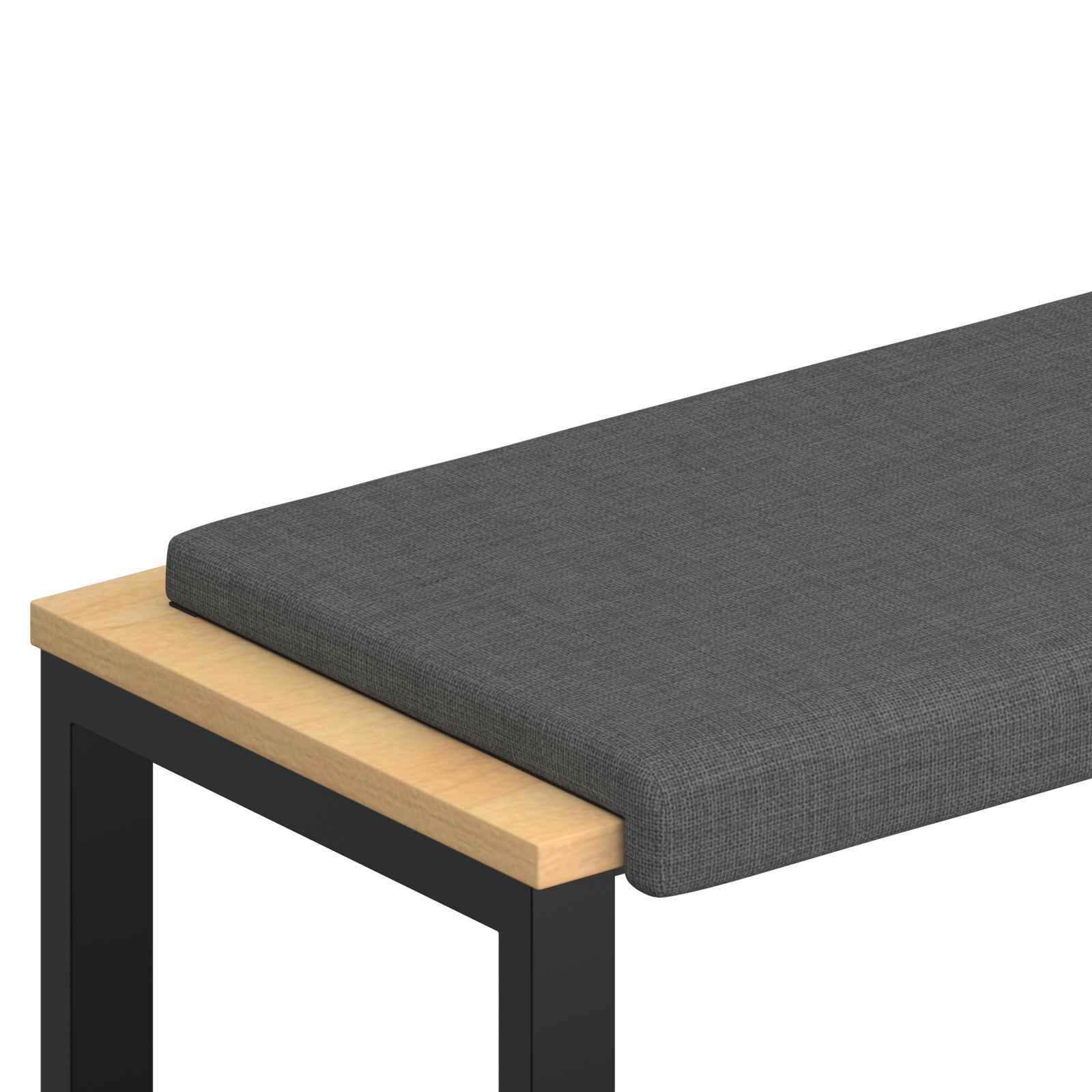 Bankkussen Stof Donkergrijs Diepte 35 cm