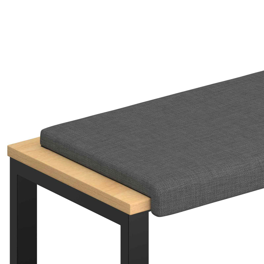 Bankkussen Stof Donkergrijs Diepte 35 cm