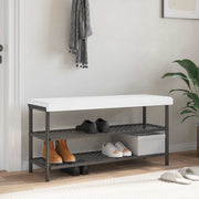Bankkussen stof wit 110x38x6,5 cm