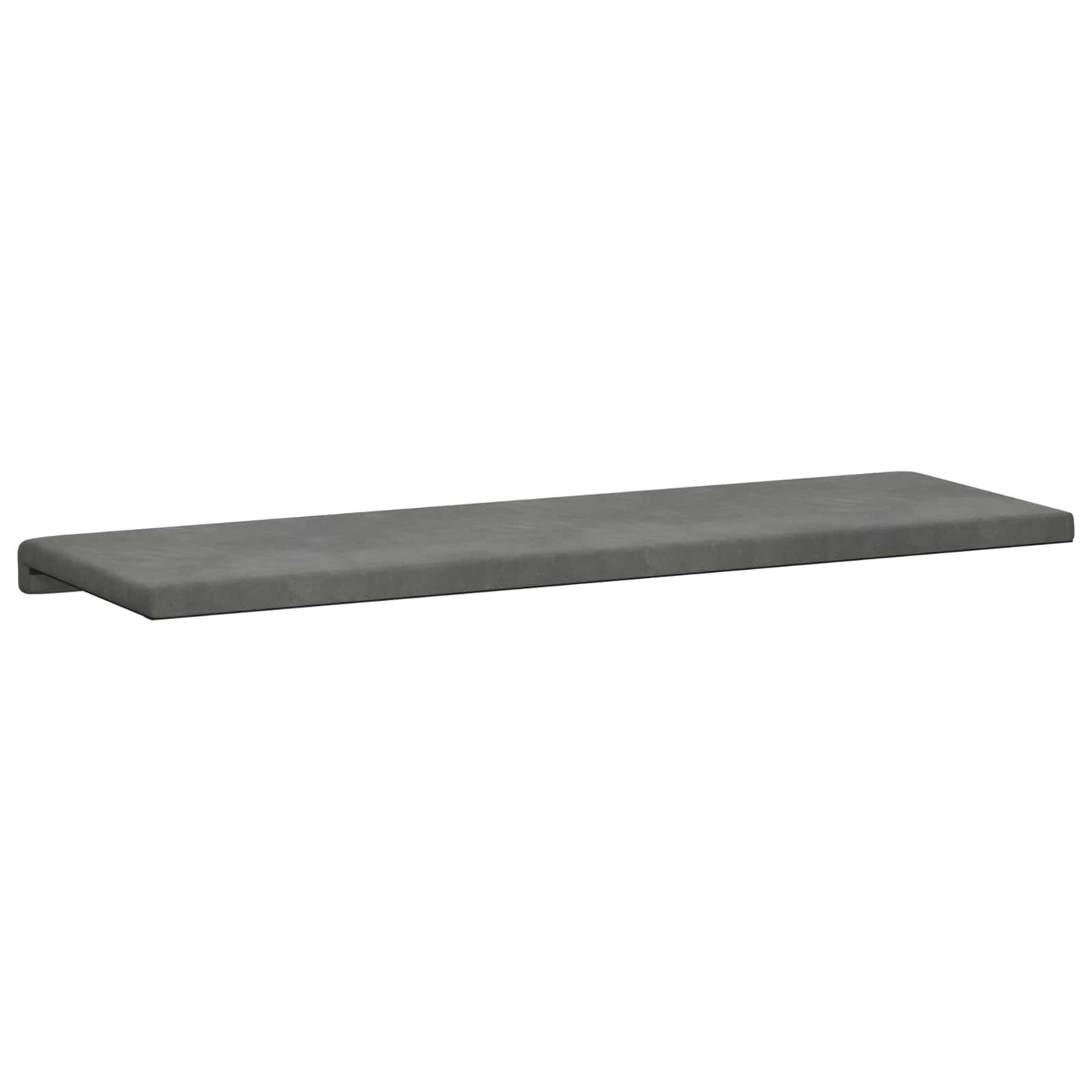 Bankkussen fluweel Donkergrijs Diepte 35 cm