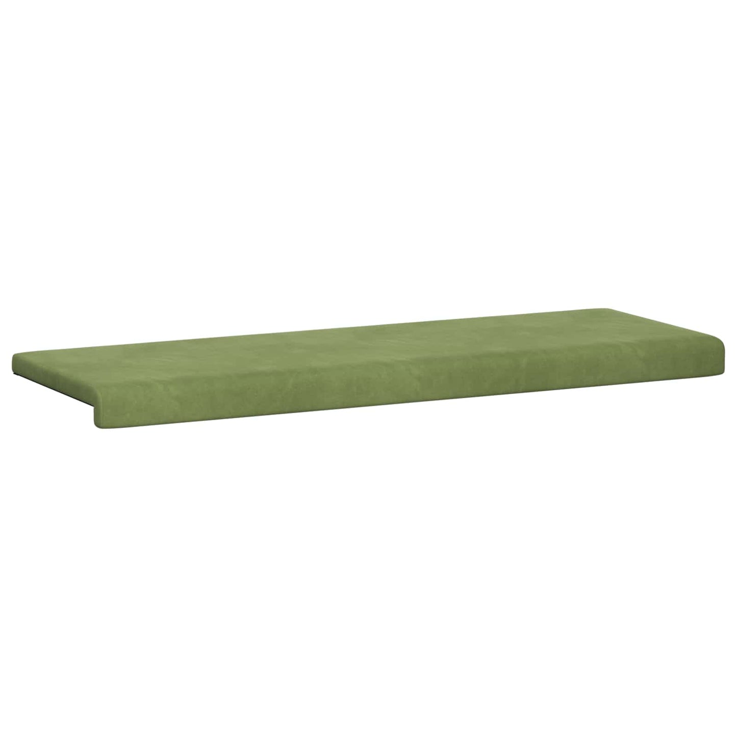 Bankkussen fluweel Lichtgroen Diepte 35 cm
