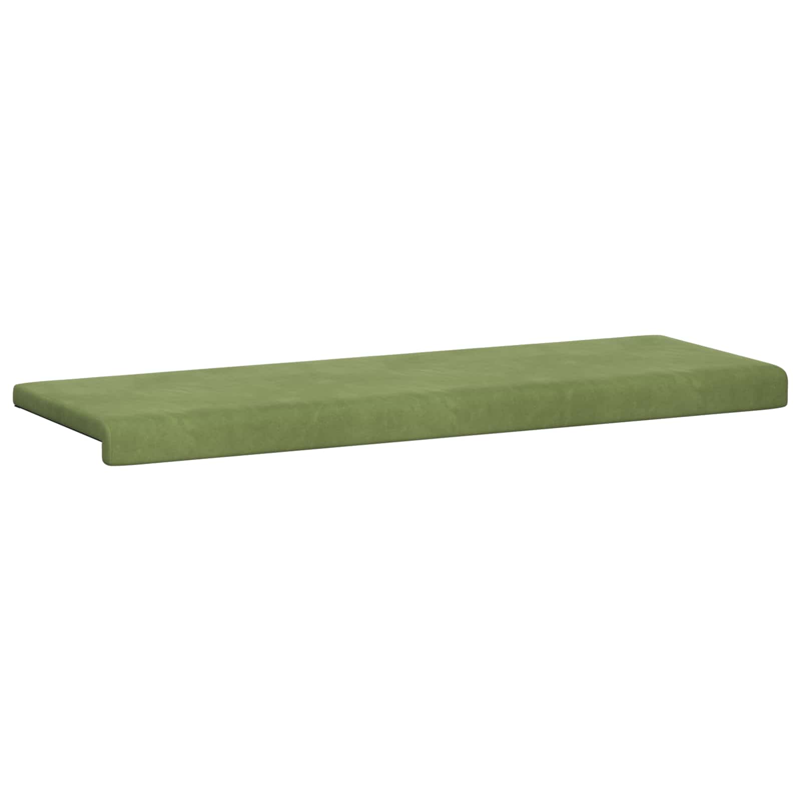 Bankkussen fluweel Lichtgroen Diepte 35 cm