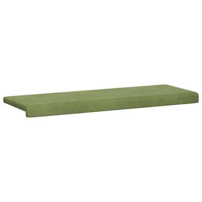 Bankkussen fluweel Lichtgroen Diepte 35 cm