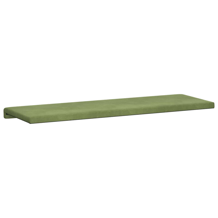 Bankkussen fluweel Lichtgroen Diepte 35 cm