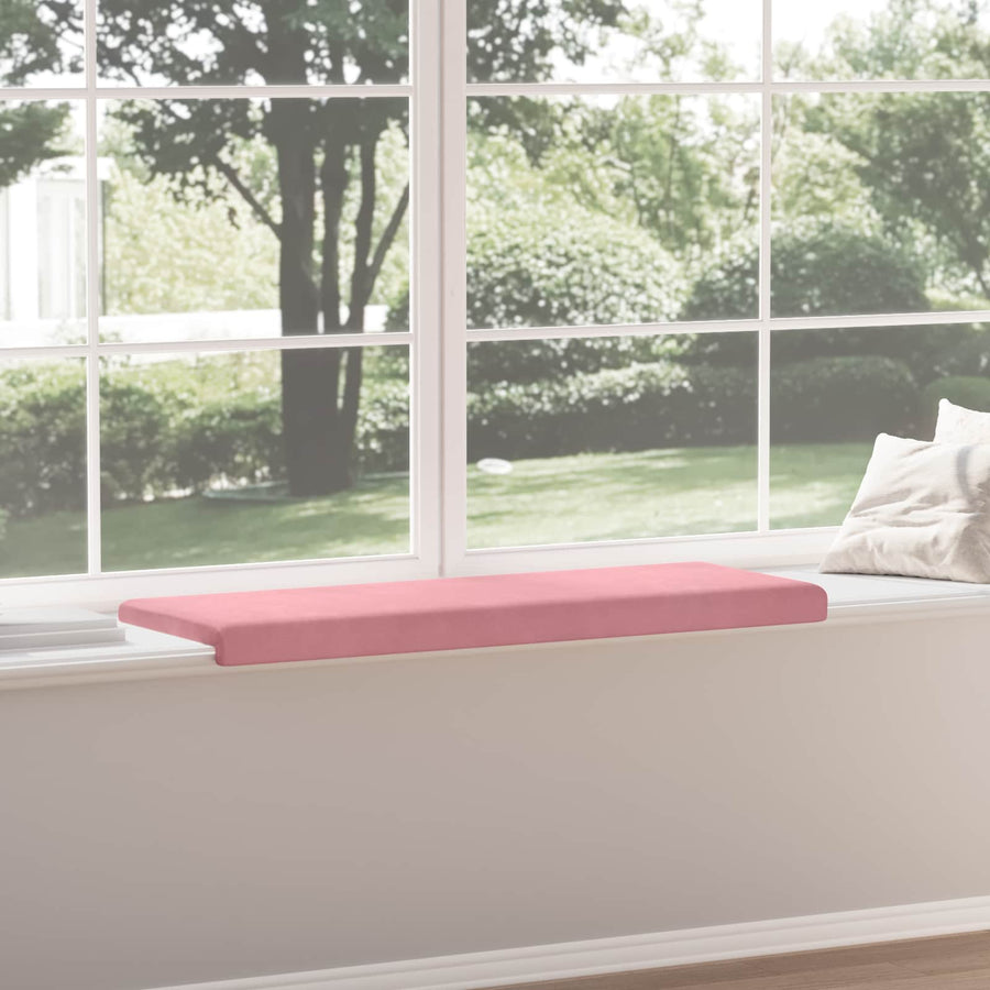 Bankkussen fluweel Roze Diepte 35 cm