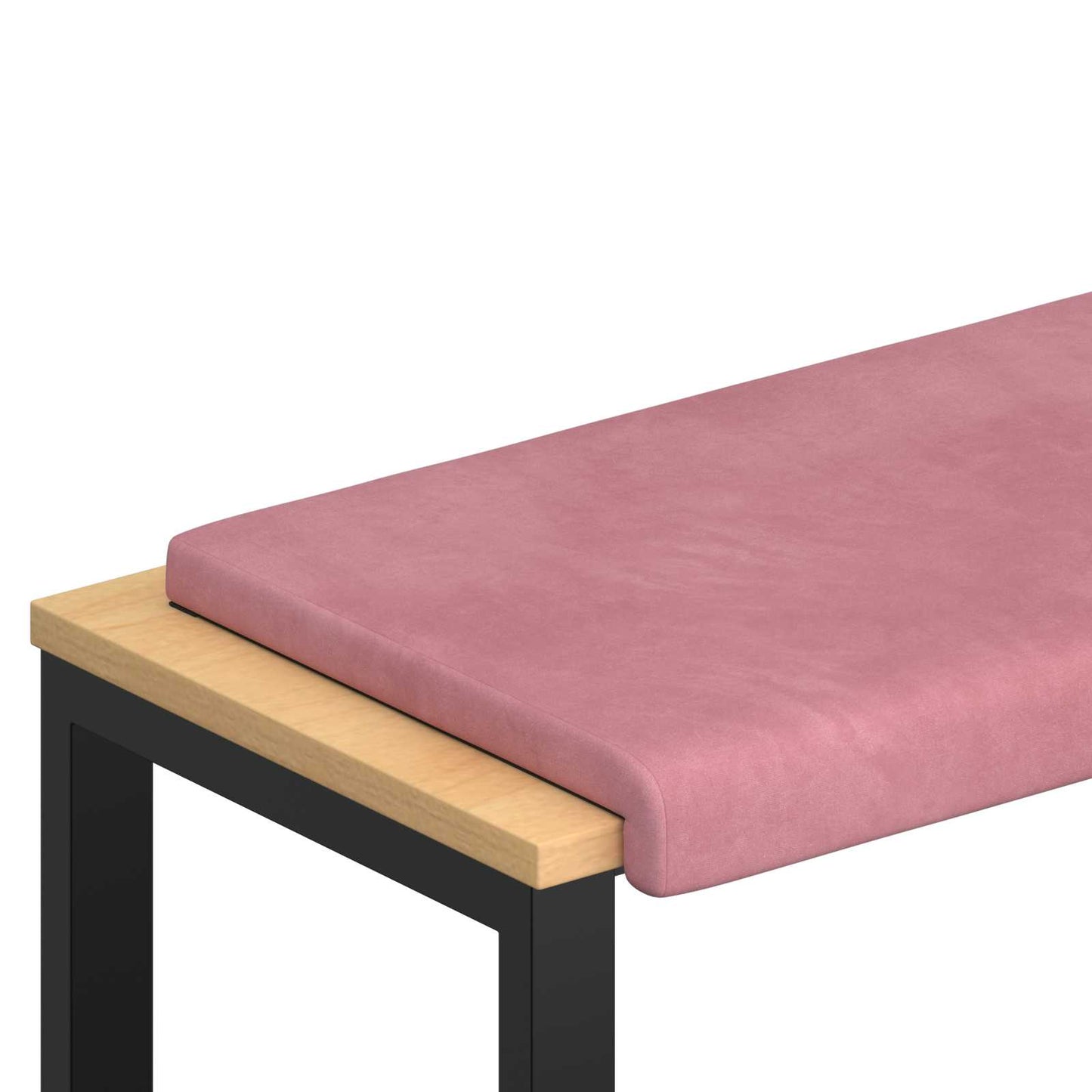 Bankkussen fluweel Roze Diepte 35 cm