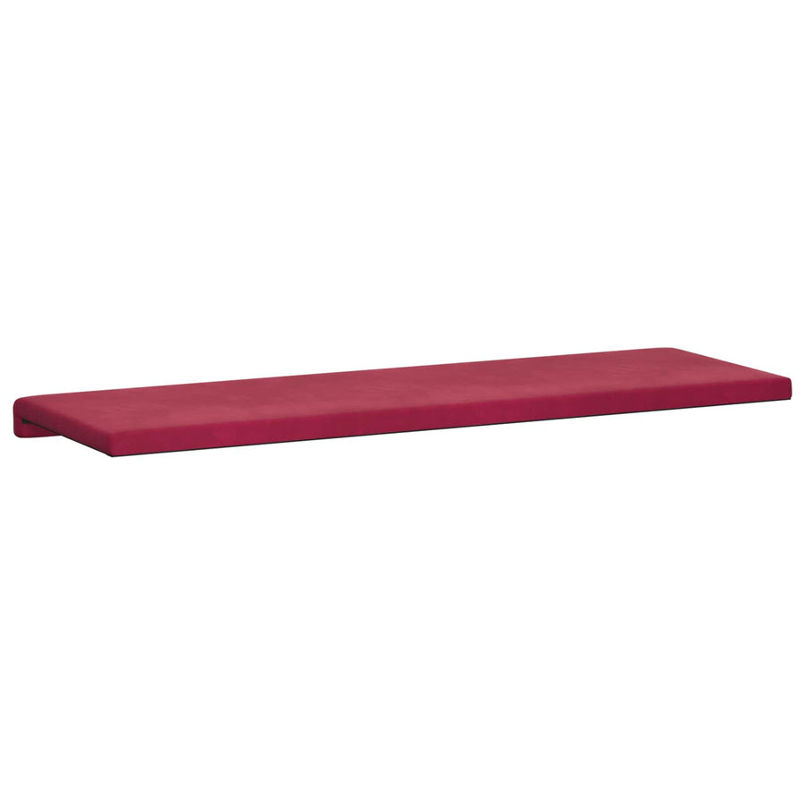 Bankkussen fluweel Wijnrood Diepte 35 cm