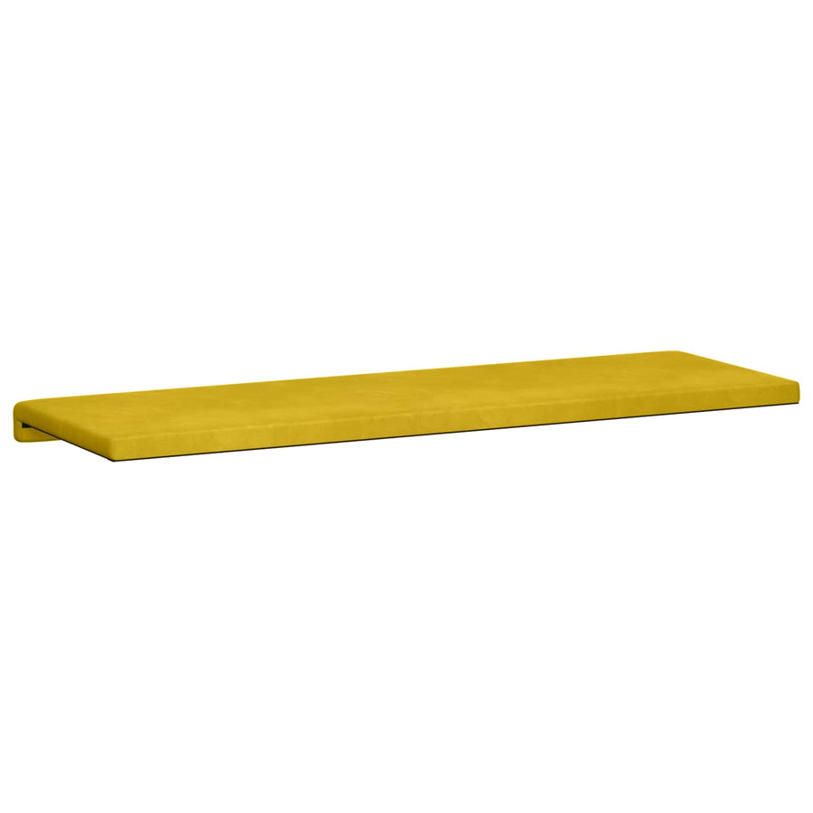 Bankkussen fluweel Geel Diepte 35 cm