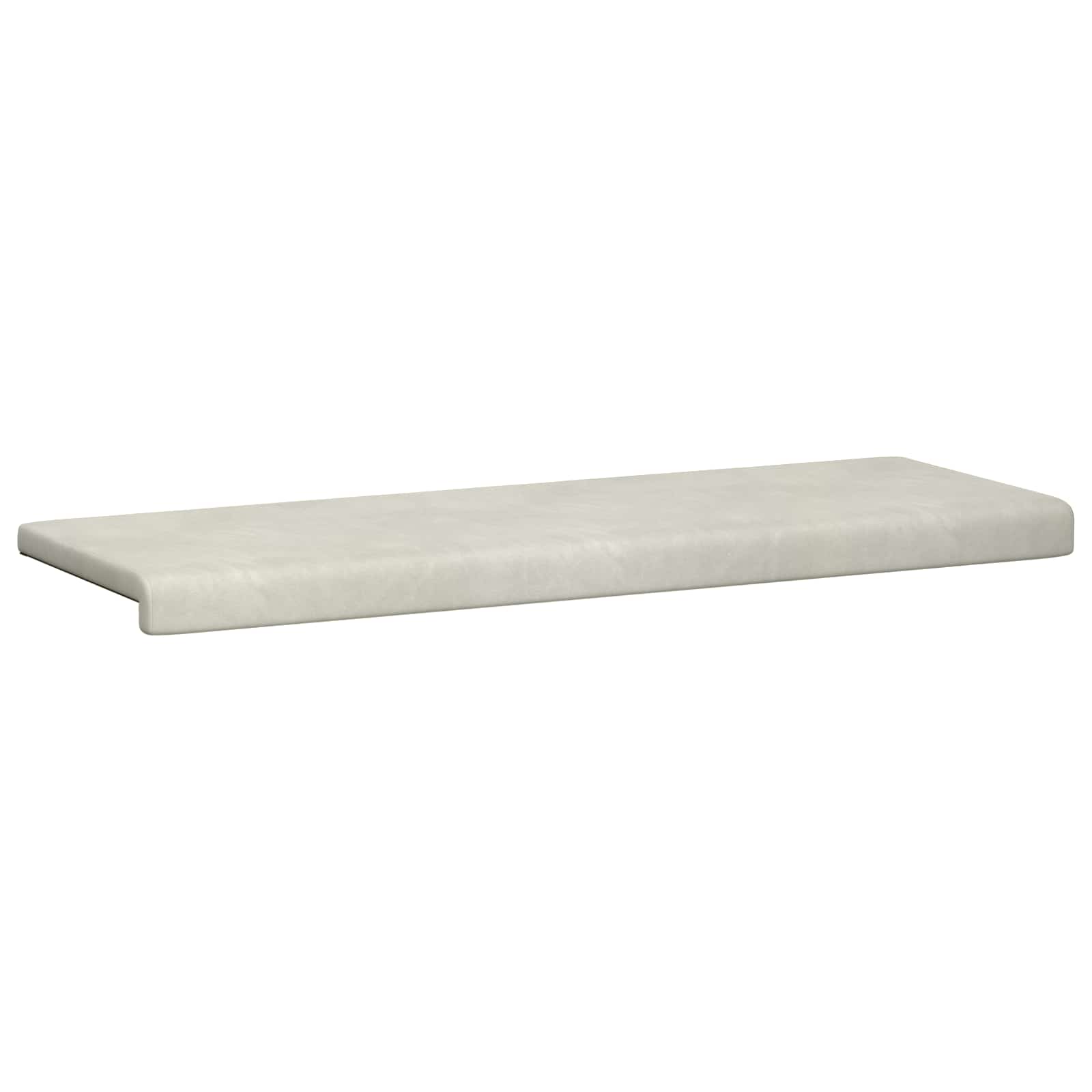 Bankkussen fluweel Crèmekleurig Diepte 35 cm