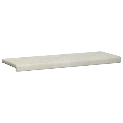 Bankkussen fluweel Crèmekleurig Diepte 35 cm