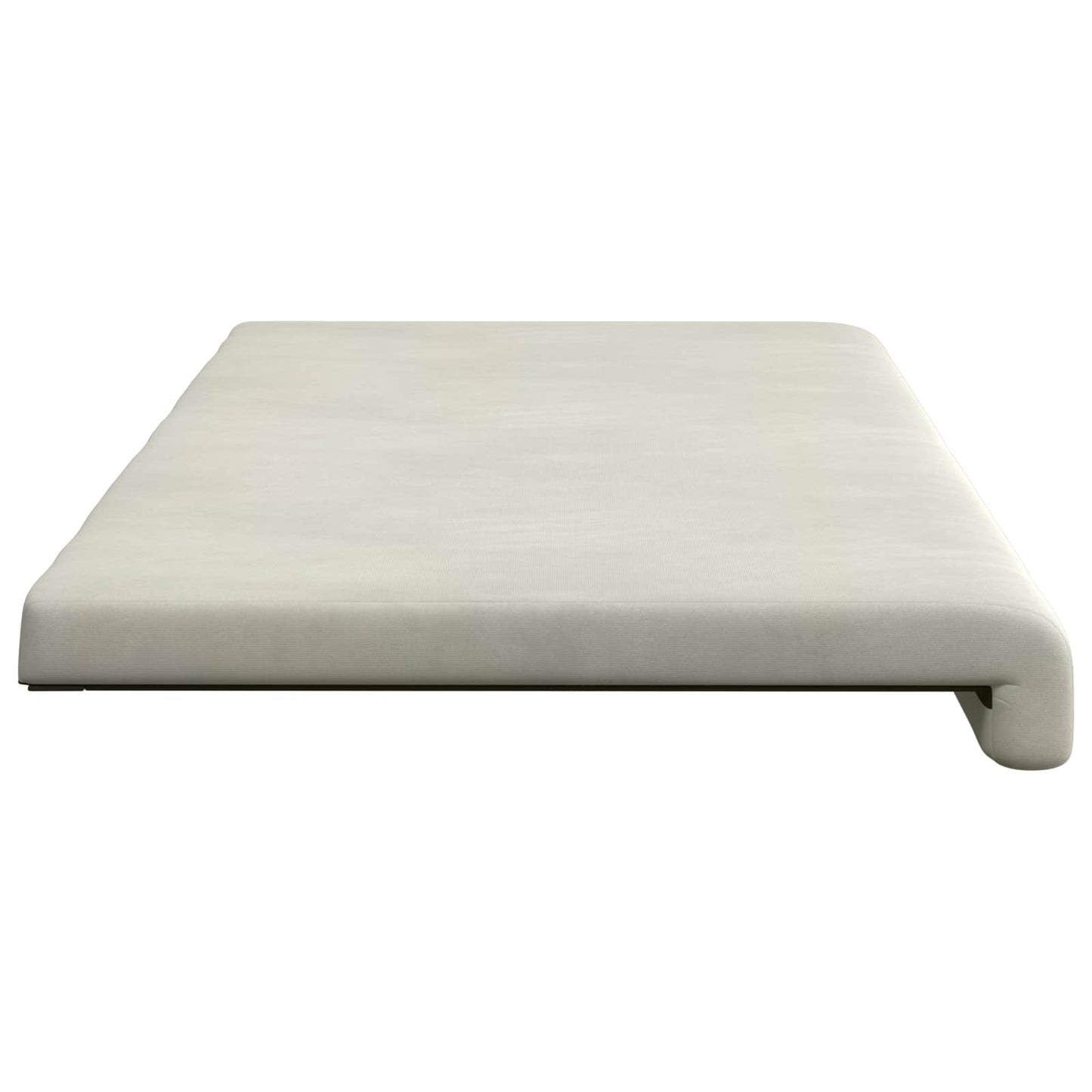 Bankkussen fluweel Crèmekleurig Diepte 35 cm