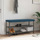 Bankkussen fluweel Blauw Diepte 35 cm