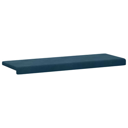 Bankkussen fluweel Blauw Diepte 35 cm