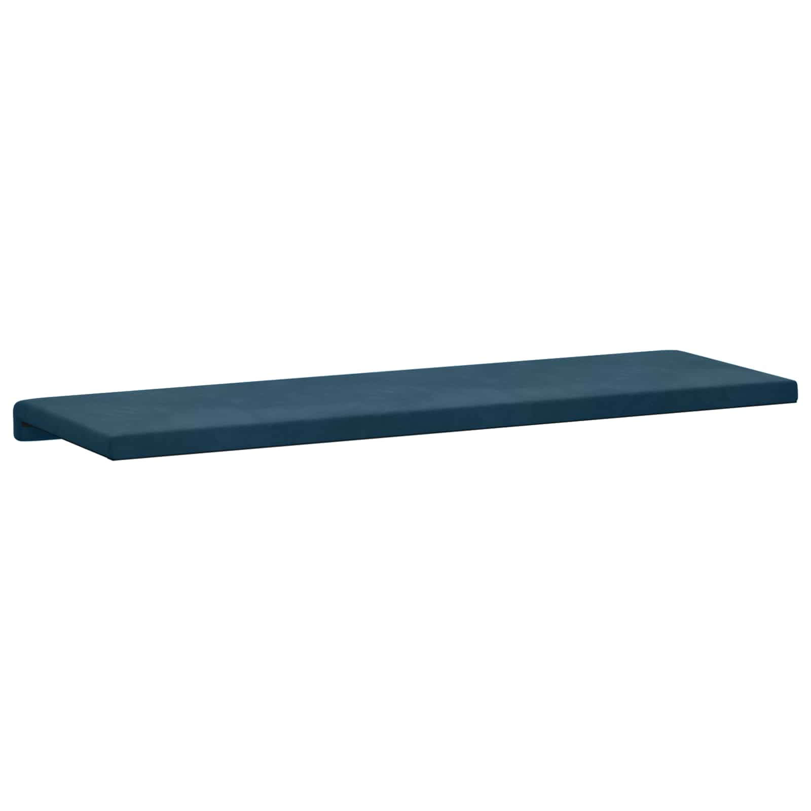 Bankkussen fluweel Blauw Diepte 35 cm