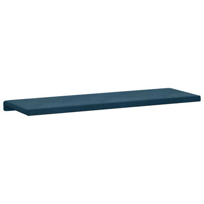 Bankkussen fluweel Blauw Diepte 35 cm