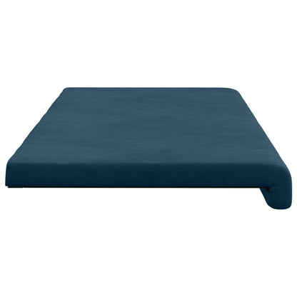 Bankkussen fluweel Blauw Diepte 35 cm
