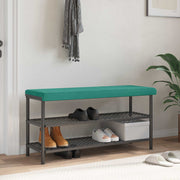 Bankkussen fluweel turquoise 110x38x6.5 cm